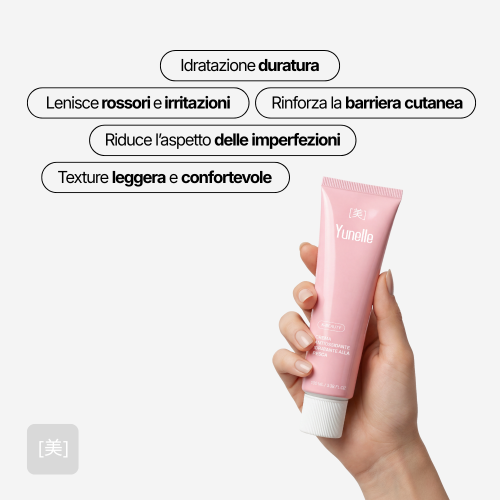 Crema antiossidante idratante alla pesca