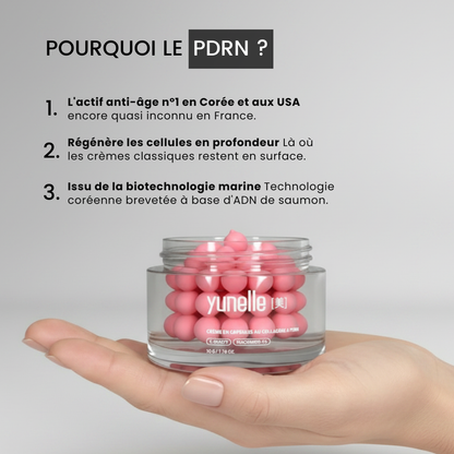 Crème en Capsules au Collagène Rose PDRN