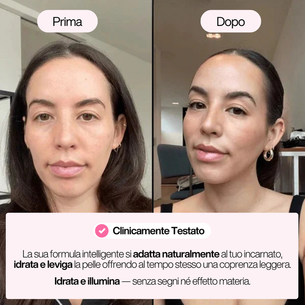 Fondotinta 2-in-1 con pennello integrato