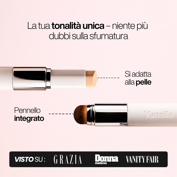 Fondotinta 2-in-1 con pennello integrato